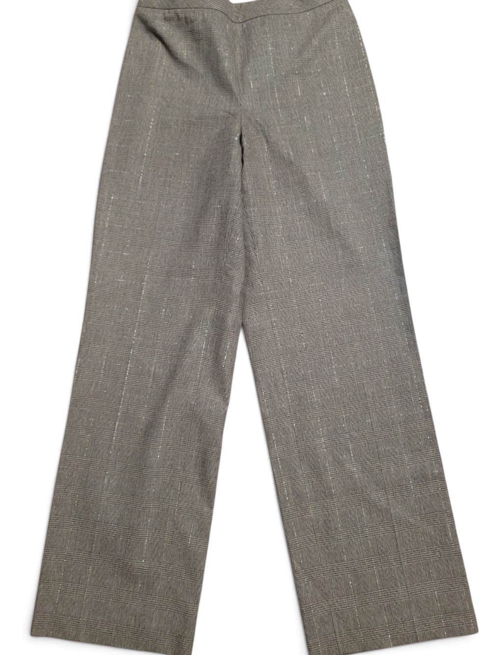 ANN TAYLOR - Size 8 Wide Leg Plaid Dress Pants